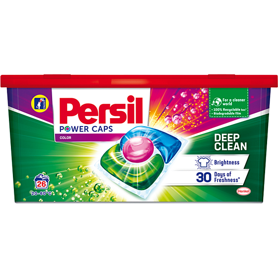 Persil Power Caps Color kapsle na praní barevného prádla 26 dávek 390 g
