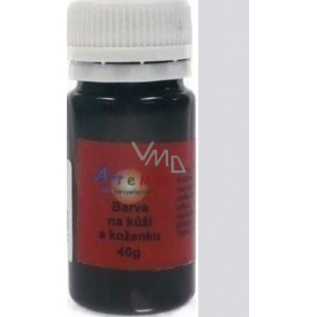 Art e Miss Farba na skórę i podobne materiały, elastyczna wodoodporna 91 Srebrna 40 g