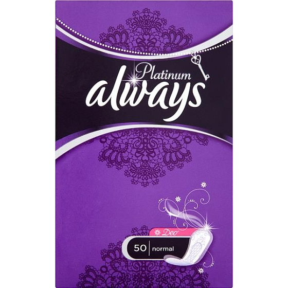Always Platinum Collection Normal Deo intimní vložky 50 kusů