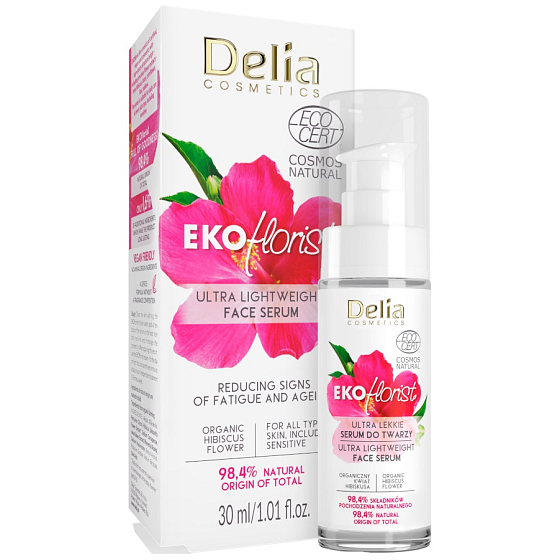 Delia Cosmetics Ekoflorist serum do twarzy zmniejszające oznaki zmęczenia i starzenia 30 ml