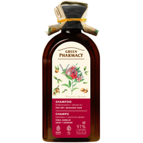 Green Pharmacy Olej arganowy i jabłko granatu szampon do włosów suchych 350 ml