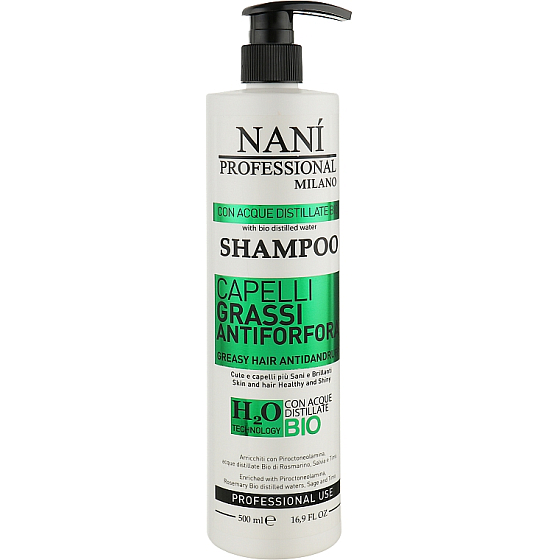 Naní Professional Milano szampon do włosów przetłuszczających się i przeciw łupieżowi 500 ml