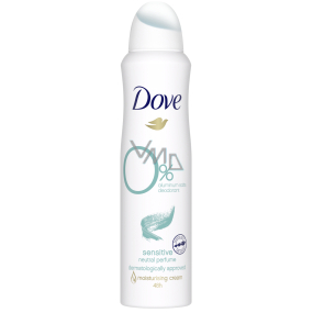 Dove 0% Aluminum Sensitive deodorant sprej pro ženy 150 ml Dove 0% Aluminum Sensitive deodorant sprej pro ženy 150 ml