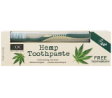 Xoc Hemp Toothpaste pasta do zębów z olejem konopnym 100 ml + szczoteczka do zębów 1 szt