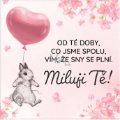 Albi Magnetka Od tej pory, gdy jesteśmy razem, wiem, że marzenia się spełniają. Kocham Cię! 6,5 x 6,5 cm