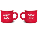 Nekupto Jmenný mini hrníček Super babcia 100 ml