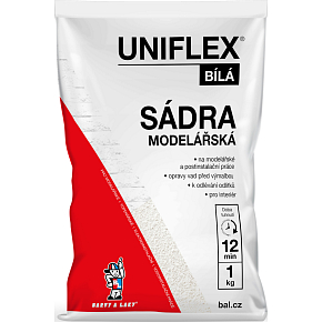 Uniflex gips biały, modelarski, 1 kg