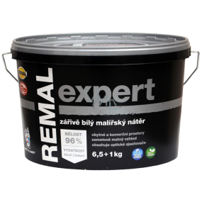 Remal Expert zářivě bílá malířská barva na zeď 6,5 + 1 kg Remal Expert zářivě bílá malířská barva na zeď 6,5 + 1 kg