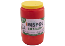 Bispol Memoria W03 hřbitovní svíčka olejová červená 9,5 x 5,5 cm 155 g 2,5 dne