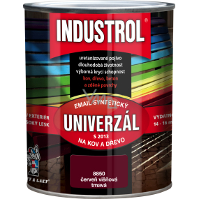 Industrol S2013 uniwersalny błyszczący kolor do metalu i drewna, 8850 ciemna czerwień wiśniowa, 750 ml Industrol S2013 uniwersalny błyszczący kolor do metalu i drewna, 8850 ciemna czerwień wiśniowa, 750 ml