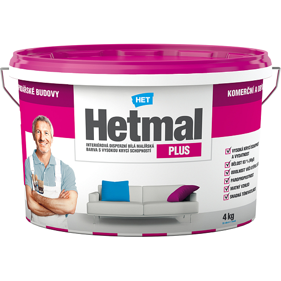 Het Hetmal Plus farba malarska, 4 kg