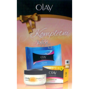 Olay Kompletní péče denní krém 50 ml + odličovací ubrousky 20 kusů, kosmetická sada