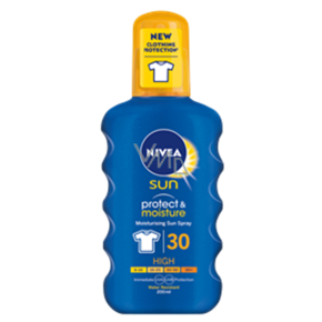 Nivea Sun Protect & Moisture OF30+ hydratační sprej na opalování 200 ml