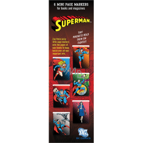 If Mini Page Markers Magnetická záložka Superman 6 kusů If Mini Page Markers Magnetická záložka Superman 6 kusů