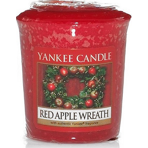 Yankee Candle Red Apple Wreath - Věnec z červených jablíček vonná svíčka votivní 49 g