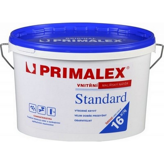 Primalex Standard Biały wewnętrzny materiał malarski 15 kg