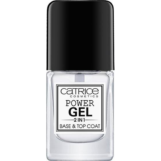 Catrice Power Gel 2in1 Base & Top Coat podkładový i krycí lak na nehty 10 ml