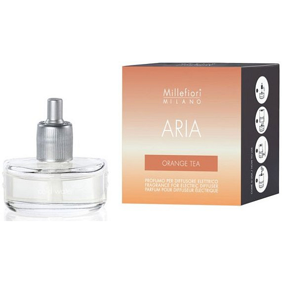 Millefiori Milano Aria Orange Tea - Pomerančový čaj náplň do elektrického difuzéru voní 6-8 týdnů 20 ml