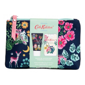 Heathcote & Ivory Magical Woodland krém na ruce 30 ml + dezinfekce na ruce 15 ml + kosmetická textilní taštička, kosmetická sada Heathcote & Ivory Magical Woodland krém na ruce 30 ml + dezinfekce na ruce 15 ml + kosmetická textilní taštička, kosmetická sada