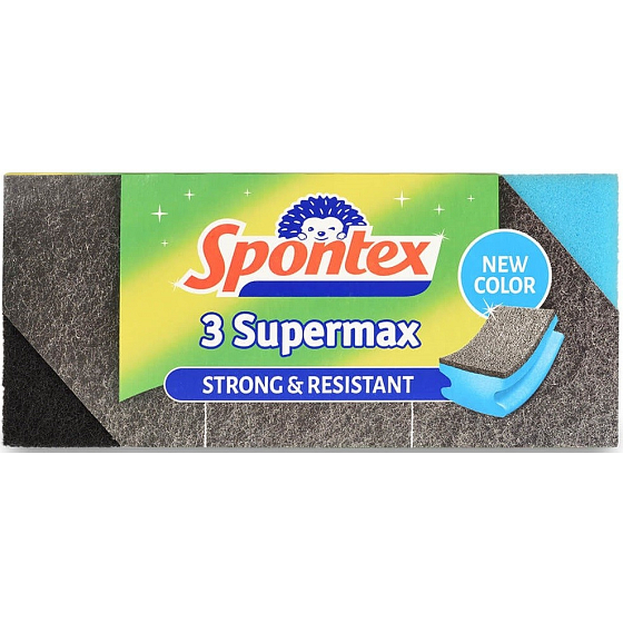 Spontex 3 Super Max gąbka formowana duża 3 sztuki