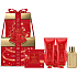 Grace Cole Wild Fig & Cranberry mycí gel 50 ml + krém na ruce 50 ml + tělové mléko 50 ml + perle do koupele 80 g + mycí houba, kosmetická sada pro ženy