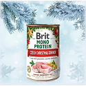 Brit Mono Protein Česká štědrovečerní hostina kapr s brambory, mrkví a hráškem kompletní krmivo pro dospělé psy 400 g