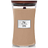 WoodWick Cashmere - Kašmír vonná svíčka s dřevěným knotem a víčkem sklo velká 609 g