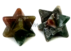 Achat Indyjski merkaba kamień naturalny 13 mm, symbolizuje element ziemi