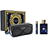 Versace Dylan Blue pour Homme toaletní voda 100 ml + toaletní voda 10 ml + kosmetická taška, dárková sada pro muže