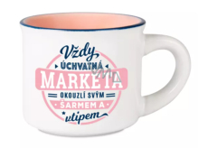 Albi Espresso kubek Markéta - Wzory uchwytne, oczaruje swoim urokiem i humorem 45 ml