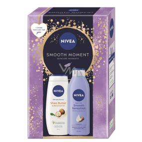 Nivea Smooth Moment Masło Shea Żel pod prysznic 250 ml + Nivea Smooth Sensation Mleczko do ciała 250 ml, zestaw kosmetyczny dla kobiet