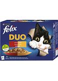 Felix Fantastic DUO kapsičky pro kočky, výběr v želé 12× 85 g
