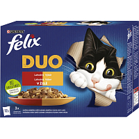 Felix Fantastic DUO kapsičky pro kočky, výběr v želé 12× 85 g
