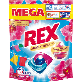 REX kapsuły do prania Aromatherapy Orchid Color 60 prań, 720g