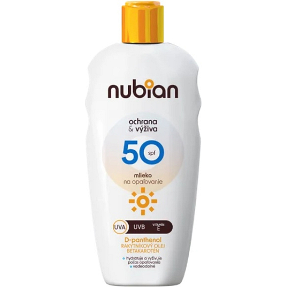 NUBIAN Mleczko przeciwsłoneczne SPF 50 Ochrona i pielęgnacja 200ml