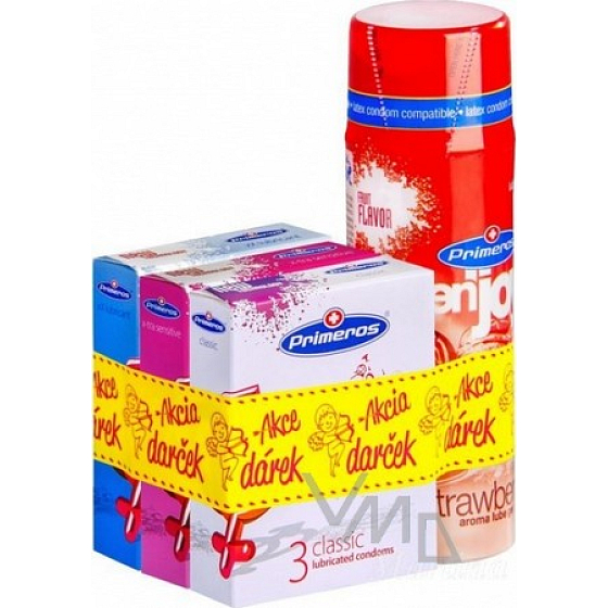 Primeros Pack kodomy 3 x 3 + lubrikační gel 100 ml