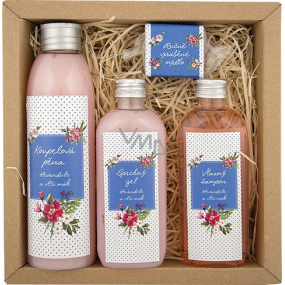 Bohemia Gifts Spa Meadow koupelová pěna 200 ml + sprchový gel 100 ml + šampon na vlasy 100 ml + ručně vyráběné mýdlo 30 g, kosmetická sada