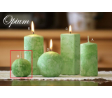 Lima Mramor Opium świeca zapachowa zielona kula 60 mm 1 sztuka