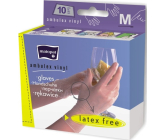 Matopat Ambulex Rukavice Vinyl jednorázové pudrované velikost M box 10 kusů