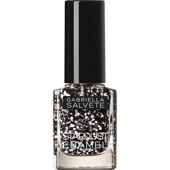 Gabriella Salvete Stardust Enamel lak na nehty 03 Black Me Up! 11 ml