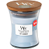 WoodWick Soft Chambray - Čisté prádlo vonná svíčka s dřevěným knotem a víčkem sklo malá 85 g