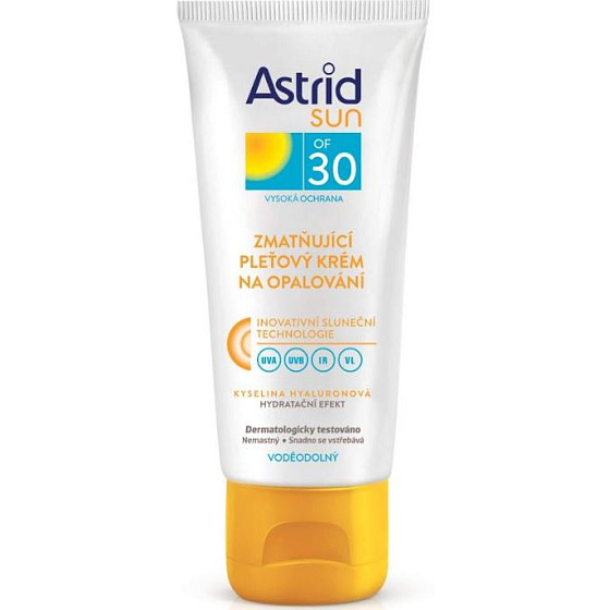 Astrid Sun OF30 zmatňující pleťový krém na opalování 75 ml