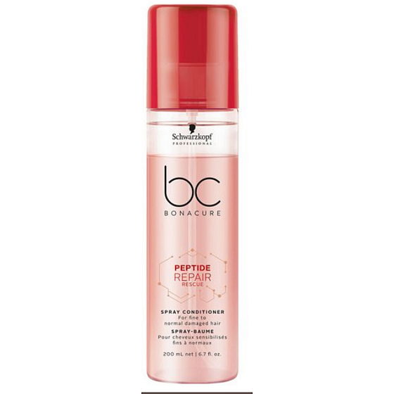 Schwarzkopf Professional BC Bonacure Peptide Repair Rescue bezoplachový kondicionér pro poškozené vlasy sprej 200 ml