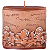 Candles Perník Gingerbread vonná svíčka elipsa 110 x 45 x 110 mm