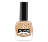 Golden Rose Keratin Nail Color Glitter lak na nehty 407 10,5 ml