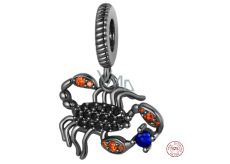 Charm Srebrny 925 Skorpion, zawieszka na bransoletkę zwierzę