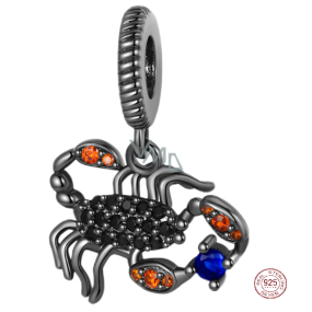 Charm Srebrny 925 Skorpion, zawieszka na bransoletkę zwierzę