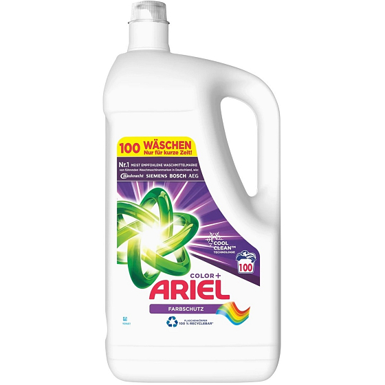 Ariel Color+ tekutý prací gel na barevné prádlo 100 dávek 5 l