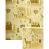 Nekupto Dárkový balicí papír vánoční 70 x 150 cm Bílý, zlaté stromky a domky