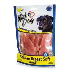 KidDog Chicken breast, soft meat pierś z kurczaka miękkie mięso, mięsna przekąska dla psów 250 g